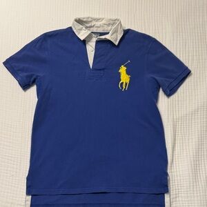 Ralph Lauren Blue Polo with White Accents